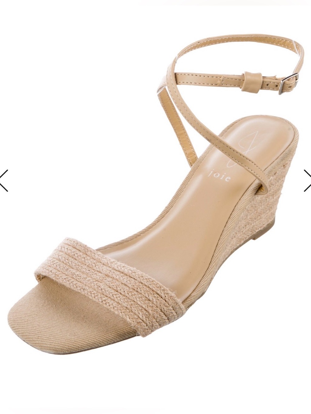 JOIE Lila Natural Jute Braided Espadrille Wedge Sandals 9M